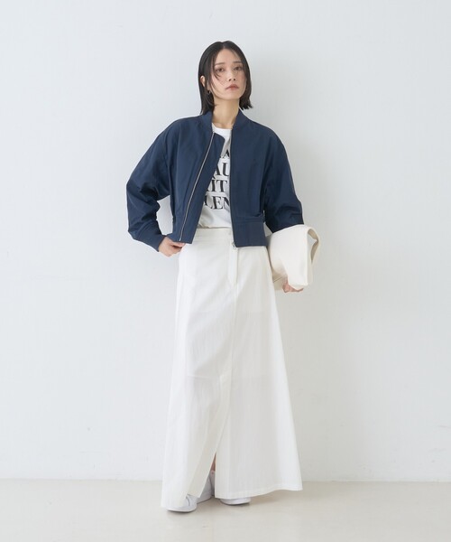 Rouge vif（ルージュヴィフ）の「ミリタリーブルゾン/形状記憶/シワ防止（ブルゾン・レディース・ダークネイビー/カーキ・フリー）」の14枚目の写真