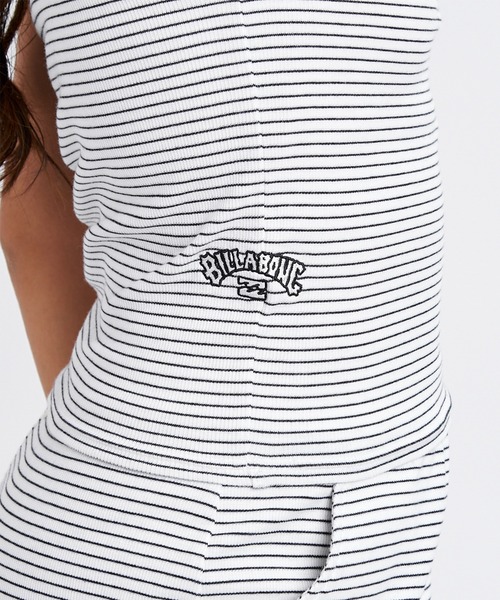 BILLABONG（ビラボン）の「BILLABONG/ビラボン タンクトップ 前後リバーシブル 2WAY ボーダー ショート丈 BG013360（タンクトップ・レディース・ブラック/ホワイト・L/M）」の6枚目の写真