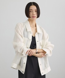 SALON adam et rope' | リネンカラミシアーGジャン(その他アウター)