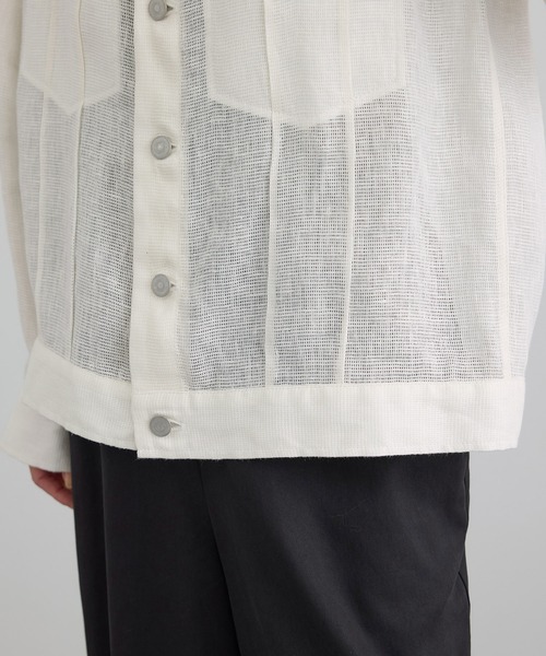 SALON adam et rope'（サロン アダム エ ロペ）の「リネンカラミシアーGジャン（その他アウター・レディース・ベージュ/オフホワイト・FREE）」の21枚目の写真