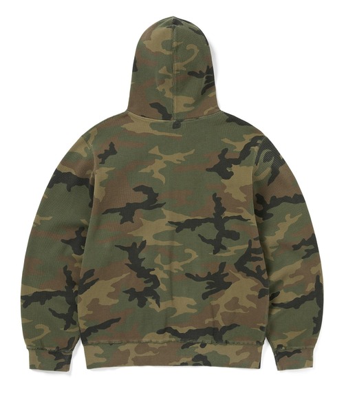 thisisneverthat 迷彩ダブルジップパーカー Ｌ Camouflage Thermal Zip Up Hoodie（パーカー）｜thisisneverthat