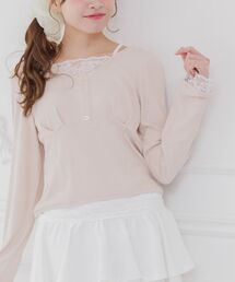 ems excite（エムズエキサイト）の「レースレイヤード風NTPO（ニット/セーター）」