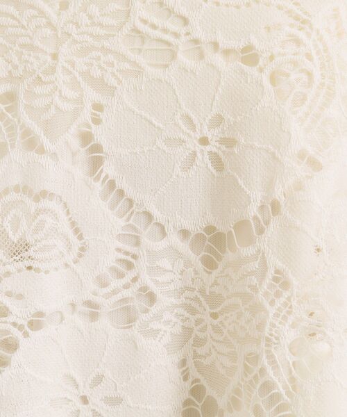 ITS'DEMO(イッツデモ)の「【手洗い可/ウエストゴム】レーススカート(スカート・レディース・ライトブルー/ブラック/オフホワイト・00)」の7枚目の写真