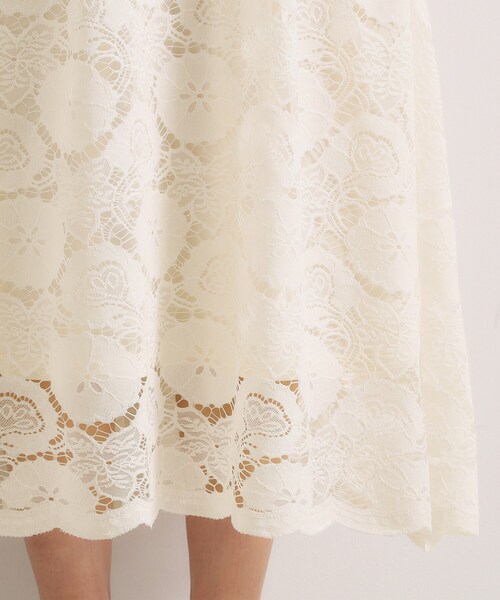 ITS'DEMO(イッツデモ)の「【手洗い可/ウエストゴム】レーススカート(スカート・レディース・ライトブルー/ブラック/オフホワイト・00)」の21枚目の写真