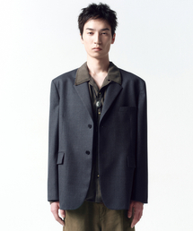INSILENCE（インサイロンス）の「特大ウールブレザーDARKGRAY（テーラードジャケット）」