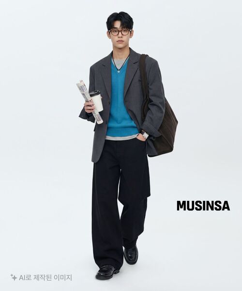 INSILENCE(インサイロンス)の「特大ウールブレザーDARKGRAY(テーラードジャケット・レディース・その他・SMALL/MEDIUM/LARGE/X-LARGE)」の6枚目の写真
