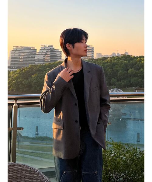 INSILENCE(インサイロンス)の「特大ウールブレザーDARKGRAY(テーラードジャケット・レディース・その他・SMALL/MEDIUM/LARGE/X-LARGE)」の21枚目の写真