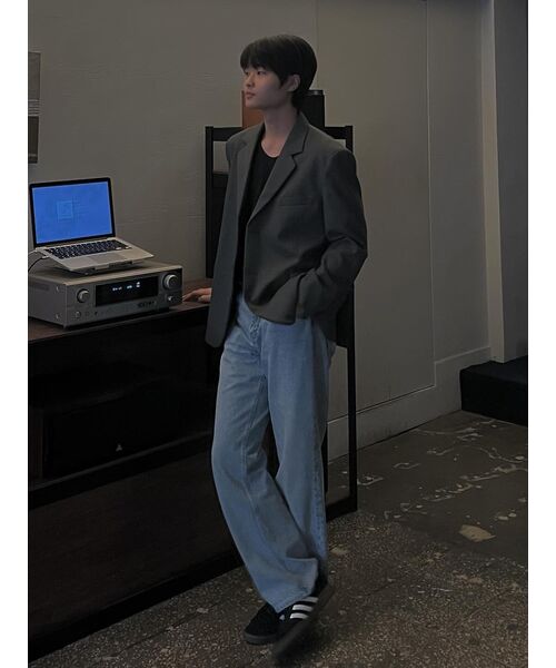 INSILENCE(インサイロンス)の「特大ウールブレザーDARKGRAY(テーラードジャケット・レディース・その他・SMALL/MEDIUM/LARGE/X-LARGE)」の14枚目の写真