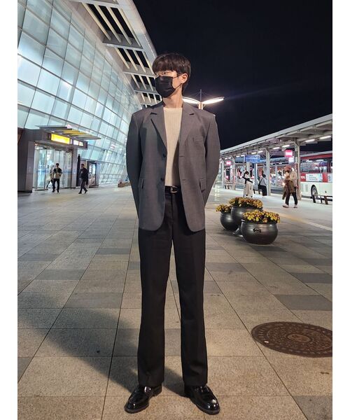 INSILENCE(インサイロンス)の「特大ウールブレザーDARKGRAY(テーラードジャケット・レディース・その他・SMALL/MEDIUM/LARGE/X-LARGE)」の11枚目の写真
