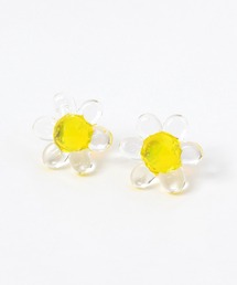 LOWRYS FARM | フラワーガラスピアス　660395(ピアス（両耳用）)