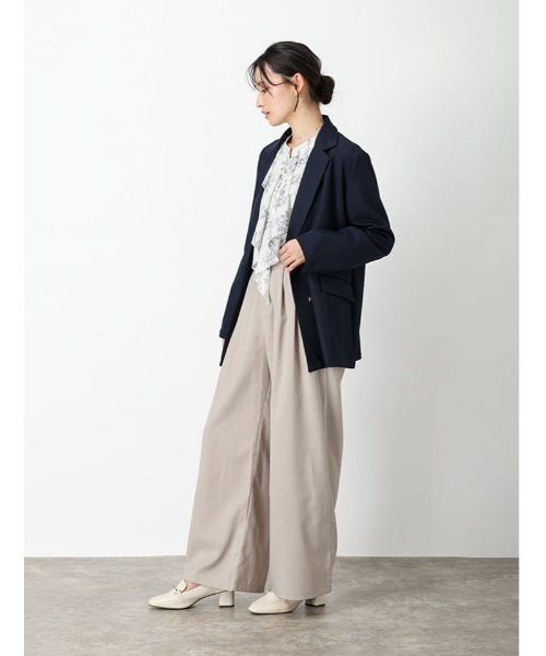 fifth（フィフス）の「金ボタンダブルテーラードジャケット（テーラードジャケット・レディース・ライトグレー/ネイビー/グレー・M）」の4枚目の写真