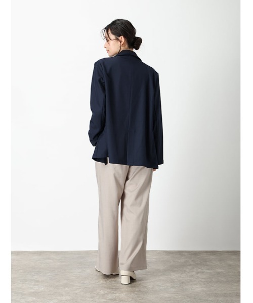 fifth（フィフス）の「金ボタンダブルテーラードジャケット（テーラードジャケット・レディース・ライトグレー/ネイビー/グレー・M）」の5枚目の写真