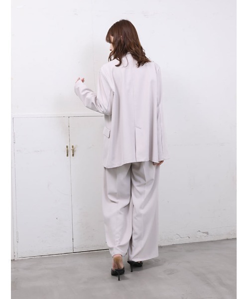 fifth（フィフス）の「金ボタンダブルテーラードジャケット（テーラードジャケット・レディース・ライトグレー/ネイビー/グレー・M）」の17枚目の写真