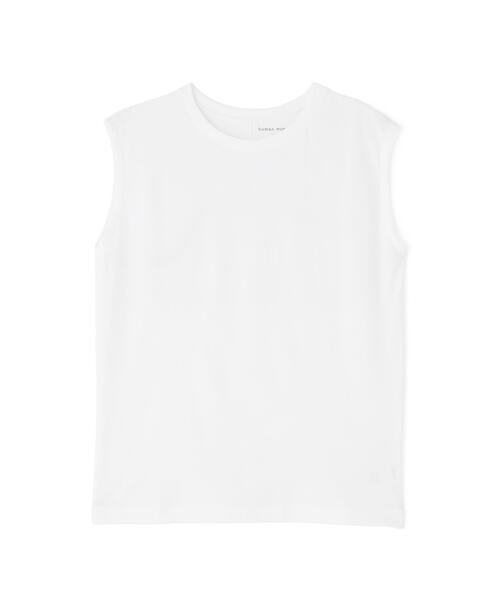 human woman(ヒューマンウーマン)の「◆ゼロロックタンクトップ(Tシャツ/カットソー・レディース・ブラック/ホワイト・MEDIUM)」の1枚目の写真