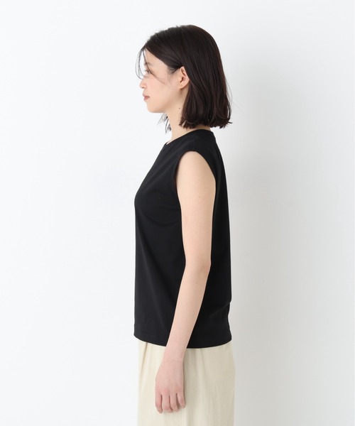 human woman(ヒューマンウーマン)の「◆ゼロロックタンクトップ(Tシャツ/カットソー・レディース・ブラック/ホワイト・MEDIUM)」の7枚目の写真