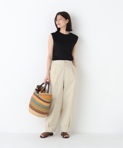 human woman(ヒューマンウーマン)の「◆ゼロロックタンクトップ(Tシャツ/カットソー・レディース・ブラック/ホワイト・MEDIUM)」の8枚目の写真
