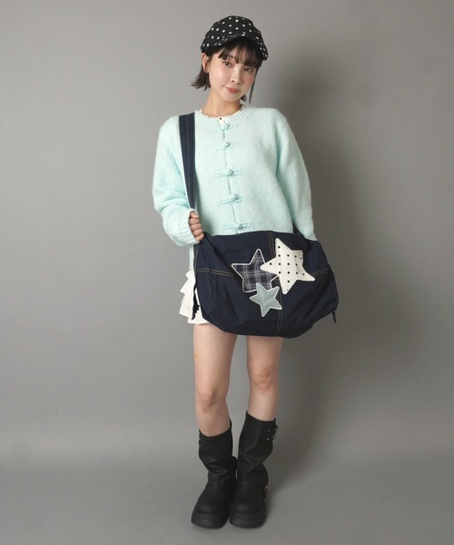 SPINNS(スピンズ)の「デニムショルダーバッグ/3スター(ショルダーバッグ・レディース・ブルー・ONESIZE)」の15枚目の写真