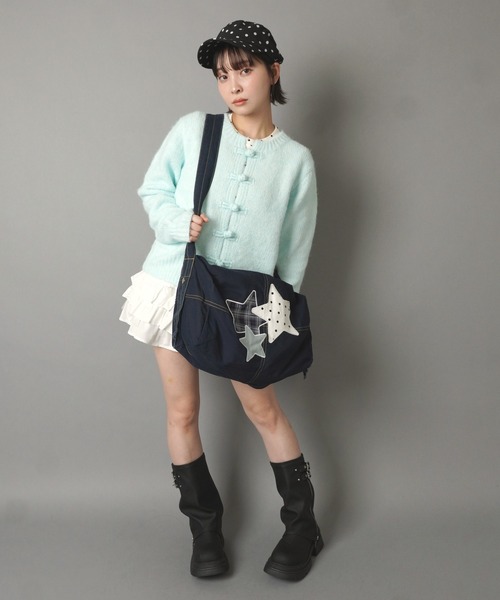 SPINNS(スピンズ)の「デニムショルダーバッグ/3スター(ショルダーバッグ・レディース・ブルー・ONESIZE)」の16枚目の写真