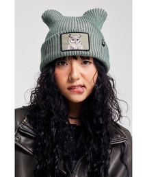 WHITE SANDS（ホワイトサンズ）の「アニマルワッペン ツートーン イヤービーニー【フクロウ】（ニットキャップ/ビーニー）」