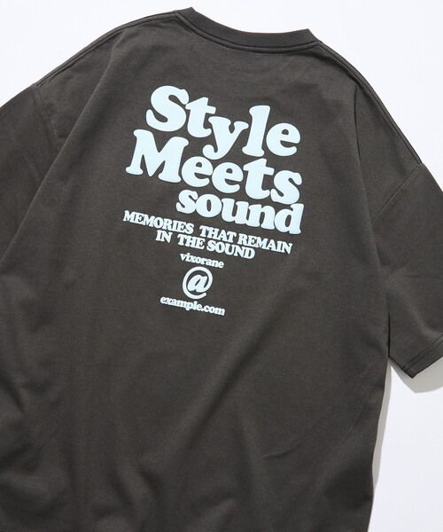 FREAK'S STORE(フリークスストア)の「限定展開 ビッグシルエット バックプリント クルーネック Tシャツ / Style Meets(Tシャツ/カットソー・メンズ・スミクロ/ホワイト/ピンク・SMALL/MEDIUM/LARGE)」の3枚目の写真