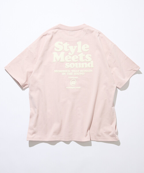 FREAK'S STORE(フリークスストア)の「限定展開 ビッグシルエット バックプリント クルーネック Tシャツ / Style Meets(Tシャツ/カットソー・メンズ・スミクロ/ホワイト/ピンク・SMALL/MEDIUM/LARGE)」の11枚目の写真