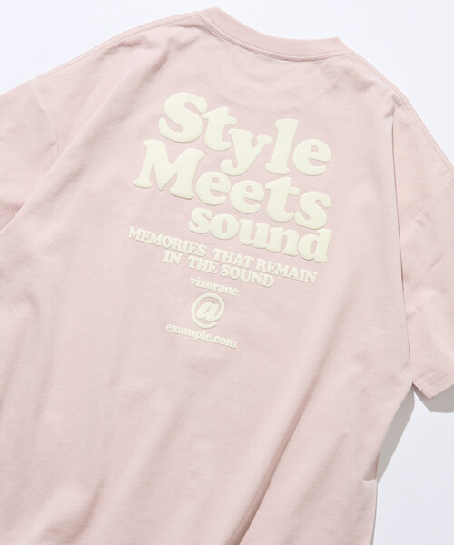 FREAK'S STORE(フリークスストア)の「限定展開 ビッグシルエット バックプリント クルーネック Tシャツ / Style Meets(Tシャツ/カットソー・メンズ・スミクロ/ホワイト/ピンク・SMALL/MEDIUM/LARGE)」の12枚目の写真