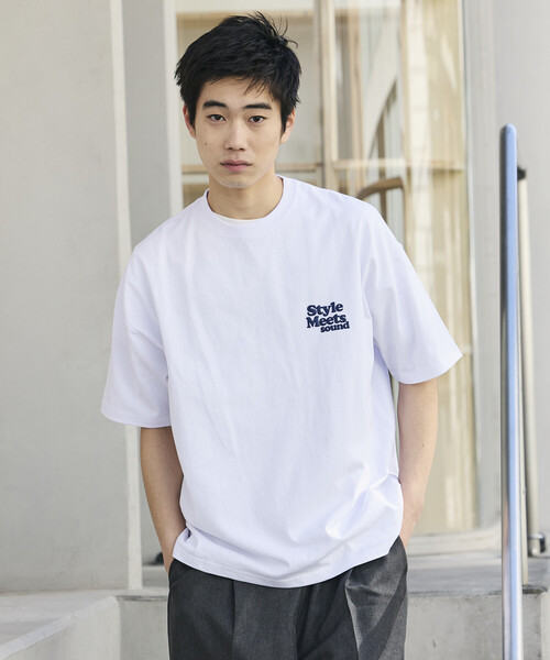 FREAK'S STORE(フリークスストア)の「限定展開 ビッグシルエット バックプリント クルーネック Tシャツ / Style Meets(Tシャツ/カットソー・メンズ・スミクロ/ホワイト/ピンク・SMALL/MEDIUM/LARGE)」の17枚目の写真