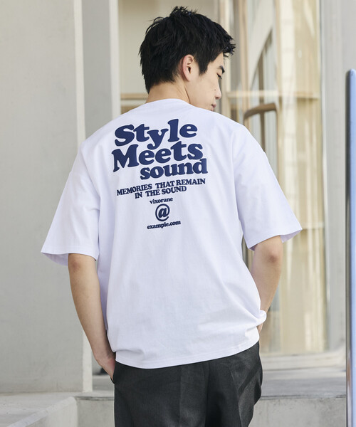 FREAK'S STORE(フリークスストア)の「限定展開 ビッグシルエット バックプリント クルーネック Tシャツ / Style Meets(Tシャツ/カットソー・メンズ・スミクロ/ホワイト/ピンク・SMALL/MEDIUM/LARGE)」の20枚目の写真