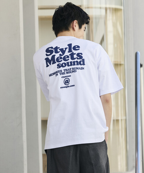 FREAK'S STORE(フリークスストア)の「限定展開 ビッグシルエット バックプリント クルーネック Tシャツ / Style Meets(Tシャツ/カットソー・メンズ・スミクロ/ホワイト/ピンク・SMALL/MEDIUM/LARGE)」の21枚目の写真