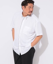 ポロシャツ 半袖 Cool Pass 無地 メンズ 大きいサイズ クールパス 鹿の子 無地 前開き ボタンダウン シャツ B&T CLUB (ビーアンドティークラブ)