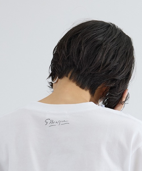 SALON adam et rope'(サロン アダム エ ロペ)の「【WEB限定】ジョルジュ・ブラックアートTシャツ(Tシャツ/カットソー・レディース・ホワイト系その他/ホワイト・FREE)」の4枚目の写真