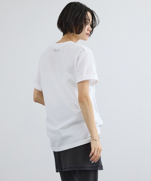 SALON adam et rope'(サロン アダム エ ロペ)の「【WEB限定】ジョルジュ・ブラックアートTシャツ(Tシャツ/カットソー・レディース・ホワイト系その他/ホワイト・FREE)」の8枚目の写真