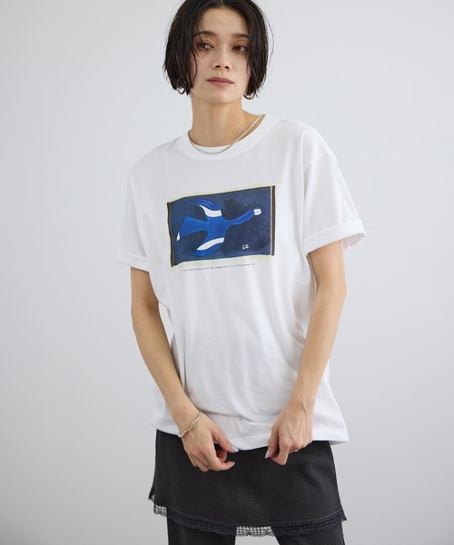 SALON adam et rope'(サロン アダム エ ロペ)の「【WEB限定】ジョルジュ・ブラックアートTシャツ(Tシャツ/カットソー・レディース・ホワイト系その他/ホワイト・FREE)」の9枚目の写真
