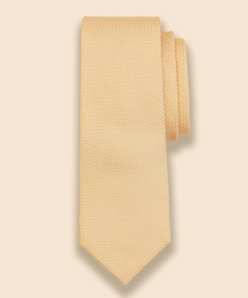 BROOKS BROTHERS（ブルックスブラザーズ）の「シルク／リネン　バスケットウィーブ　ソリッドタイ（ネクタイ・メンズ・ブルー/ベージュ・ONE SIZE）」の2枚目の写真