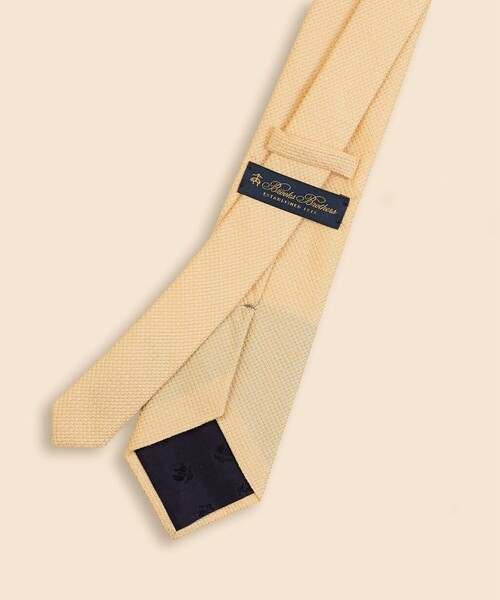 BROOKS BROTHERS（ブルックスブラザーズ）の「シルク／リネン　バスケットウィーブ　ソリッドタイ（ネクタイ・メンズ・ブルー/ベージュ・ONE SIZE）」の3枚目の写真