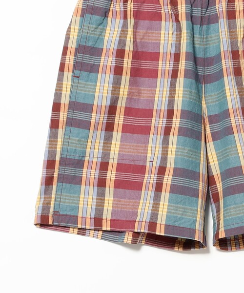 BEAMS PLUS（ビームスプラス）の「GYM Shorts Heavy Madras（その他パンツ・メンズ・レッド/ネイビー・SMALL/MEDIUM/LARGE/X-LARGE）」の9枚目の写真