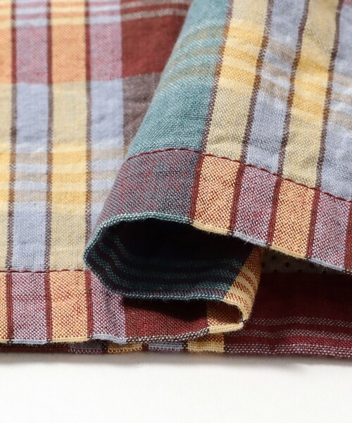 BEAMS PLUS（ビームスプラス）の「GYM Shorts Heavy Madras（その他パンツ・メンズ・レッド/ネイビー・SMALL/MEDIUM/LARGE/X-LARGE）」の15枚目の写真
