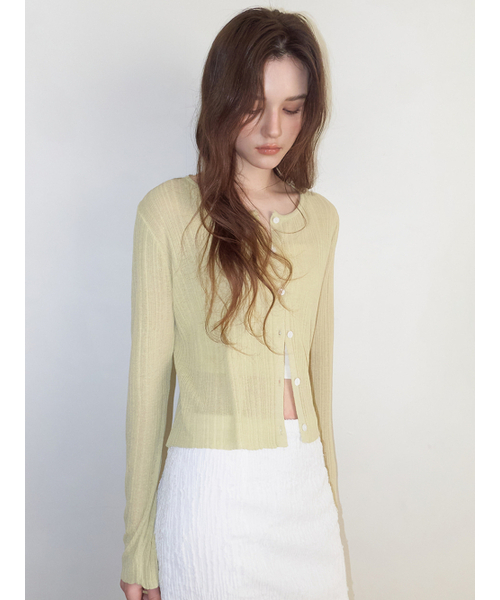 ETMON(エトモン)の「Linen Round Cardigan, Light Green(カーディガン/ボレロ・レディース・その他・F)」の4枚目の写真