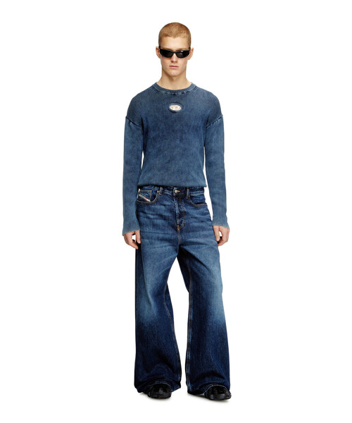 DIESEL（ディーゼル）の「メンズ プルオーバーニット K-DARREN-D（ニット/セーター・メンズ・ネイビー・SMALL/XX-LARGE）」の3枚目の写真