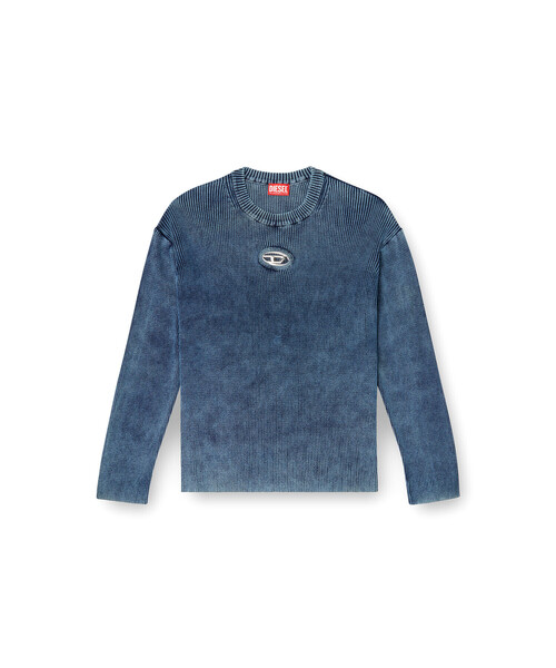 DIESEL（ディーゼル）の「メンズ プルオーバーニット K-DARREN-D（ニット/セーター・メンズ・ネイビー・SMALL/XX-LARGE）」の6枚目の写真