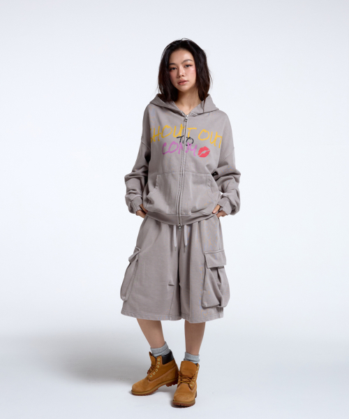 CONY（コール アウト ニューイヤー）の「シャラウト トゥ コニー グラフィック フードパーカー / ヴィンテージピンク（パーカー・レディース・その他・OS）」の6枚目の写真