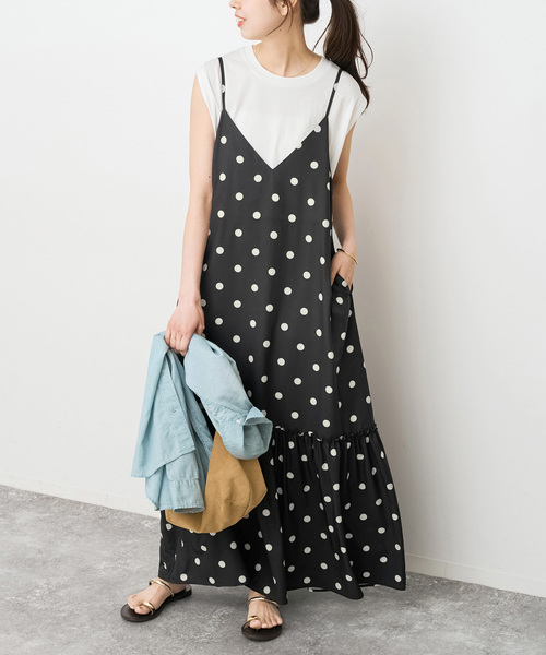 Spick & Span（スピックアンドスパン）の「《一部店舗+WEB限定 / 》ドットティアードキャミソールワンピース（ワンピース・レディース・その他4/マルチ・38/36）」の6枚目の写真