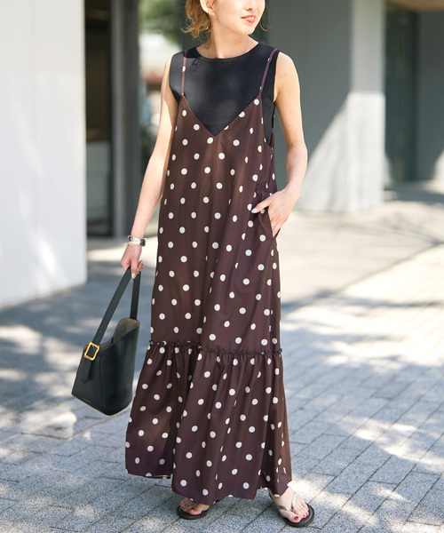 Spick & Span（スピックアンドスパン）の「《一部店舗+WEB限定 / 》ドットティアードキャミソールワンピース（ワンピース・レディース・その他4/マルチ・38/36）」の11枚目の写真