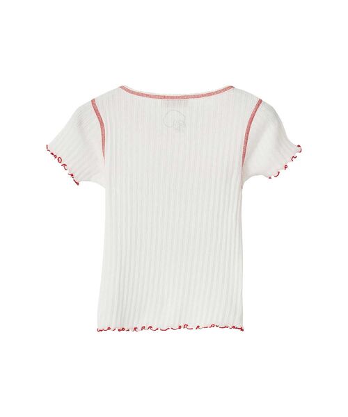 HYSTERIC GLAMOUR（ヒステリックグラマー）の「IVY/NAUGHTY KITTYT チビTシャツ（Tシャツ/カットソー・レディース・ピンク/ホワイト/ブラック・FREE）」の6枚目の写真