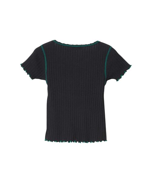 HYSTERIC GLAMOUR（ヒステリックグラマー）の「IVY/NAUGHTY KITTYT チビTシャツ（Tシャツ/カットソー・レディース・ピンク/ホワイト/ブラック・FREE）」の4枚目の写真