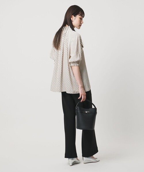 【新品】UNITED ARROWS UWFM シャーリングミニハイネックブラウス シャーリング ハイネック ブラウス