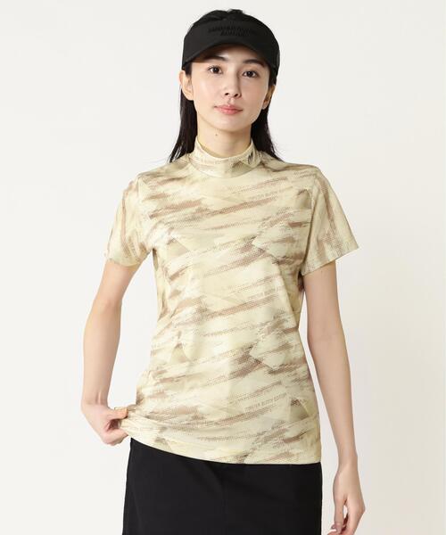 MASTER BUNNY EDITION(マスターバニーエディション)の「【MASTER BUNNY EDITION】メッシュトリコットプリント(Tシャツ/カットソー・レディース・ホワイト/ブラック/ベージュ・SMALL/LARGE/MEDIUM)」の3枚目の写真