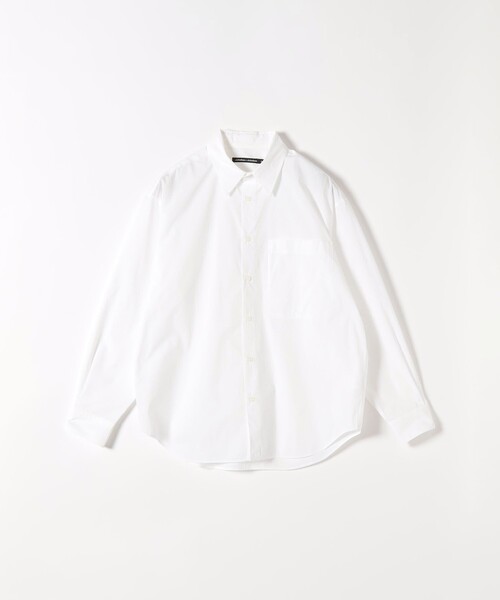 nicholson&nicholson(ニコルソンアンドニコルソン)の「nicholson&nicholson:〈手洗い可能〉レギュラーカラー シャツ(シャツ/ブラウス・レディース・ブルー/ホワイト・ONE SIZE)」の1枚目の写真