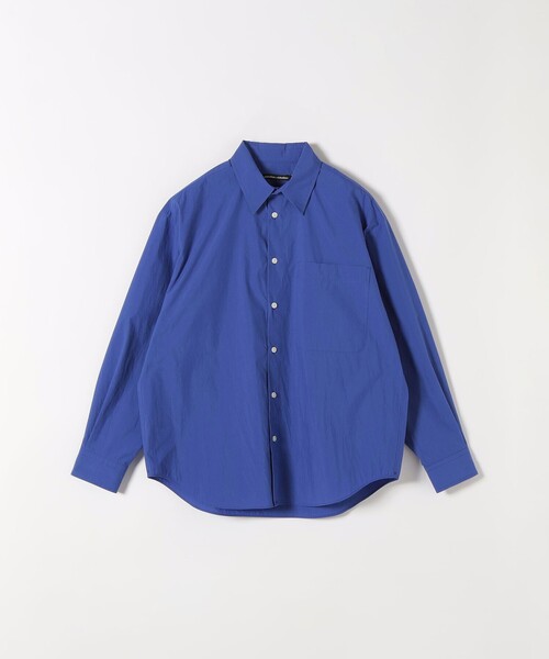 nicholson&nicholson(ニコルソンアンドニコルソン)の「nicholson&nicholson:〈手洗い可能〉レギュラーカラー シャツ(シャツ/ブラウス・レディース・ブルー/ホワイト・ONE SIZE)」の2枚目の写真