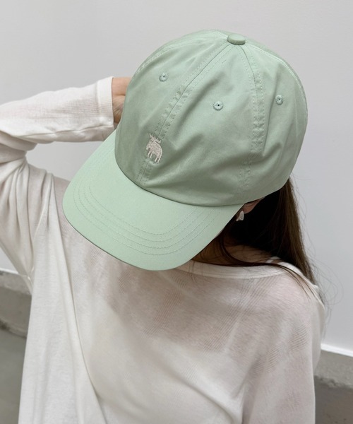 moz(モズ)の「【MOZ】ツイルベースボールキャップ 381-020A(キャップ・レディース・アイボリー/ミント・FREE)」の10枚目の写真